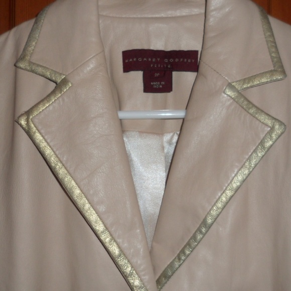 MARGARET GODFREY ULTRA SOFT LEATHER BLAZER JACKET! - Picture 4 of 6